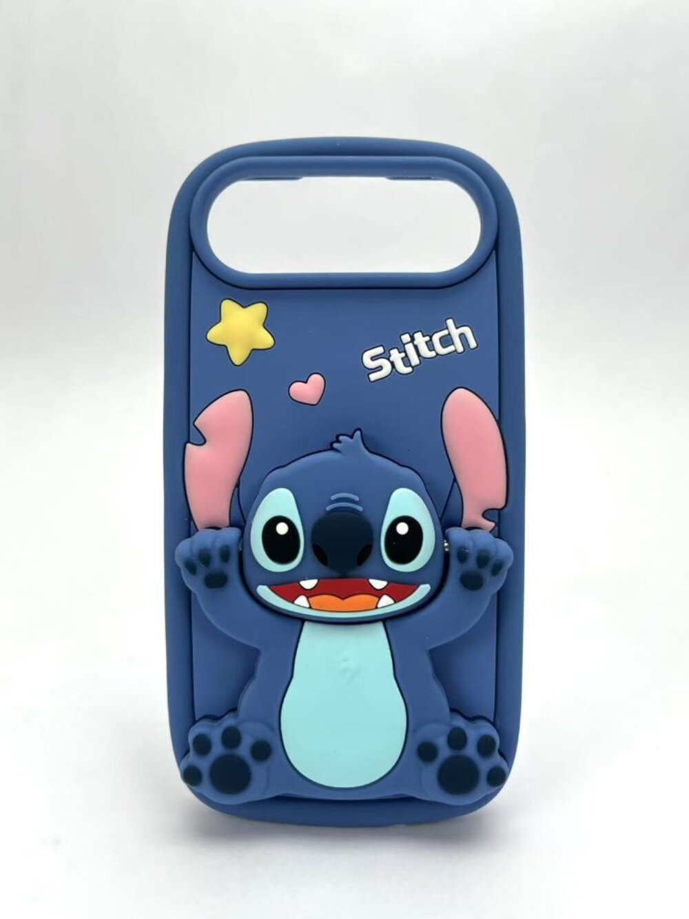 Lilo&Stitch Phone Case-iPhone 17 Air -Telescopic Stand&Mirror -3D Silicone Cover